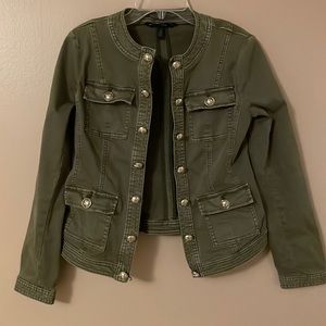 White House black market button jacket